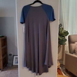 NWT LuLaRoe Carly Dress, two-tone, size XXS